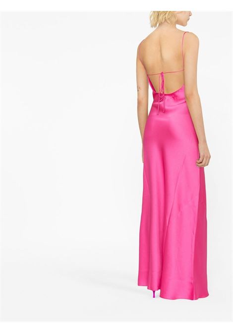 Fucsia isabelle side-slit slip maxi dress - women THE ANDAMANE | T130131ATNP171390